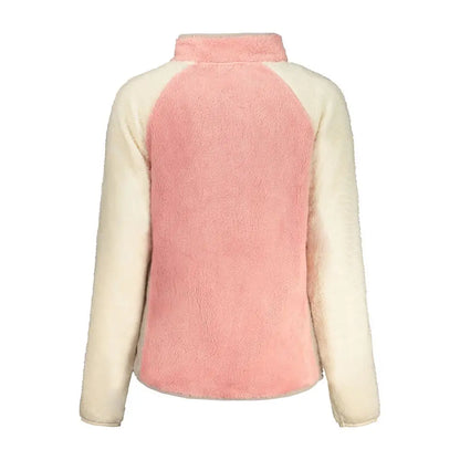 Cozy Norway 1963 rosa polyester sweatshirt, pink back view, outlet mærkevarer