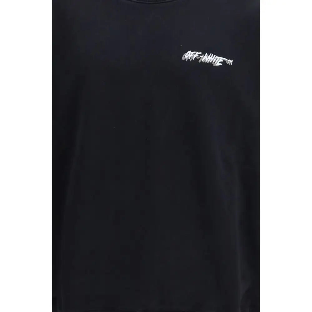 Off-White sort sortsvester i sort bomuld med hvid broderet logo