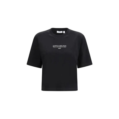 Off-White sort bomuldstrøje med Virgil Abloh logo, outlet mærkevarer 100% originale