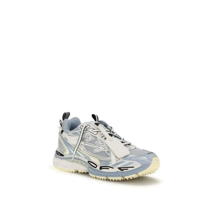 Off-White multicolor rubber athletic sneakers i lys grå og hvid med mesh