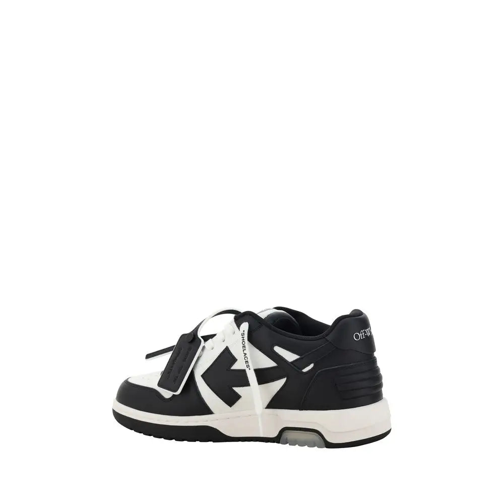 Sort hvid Out of Office sneakers i off-white med pil-logo og velcro-remme