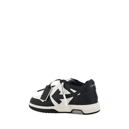 Sort hvid Out of Office sneakers i off-white med pil-logo og velcro-remme