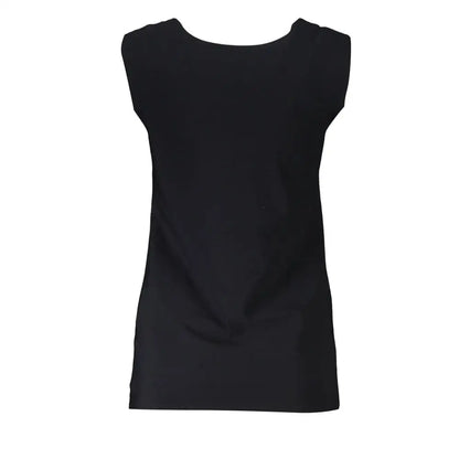 Patrizia Pepe Black Elastane Tank Top - T-shirts
