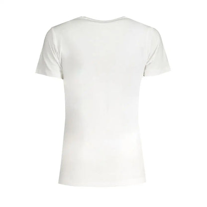 Hvid Pepe Jeans Bianco bomuld kvinders t-shirt med kortærmet crew neck design
