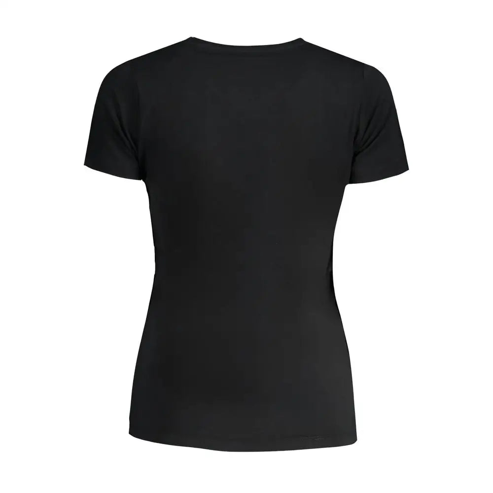 Pepe jeans black bomuld kvinders t-shirt med rund hals