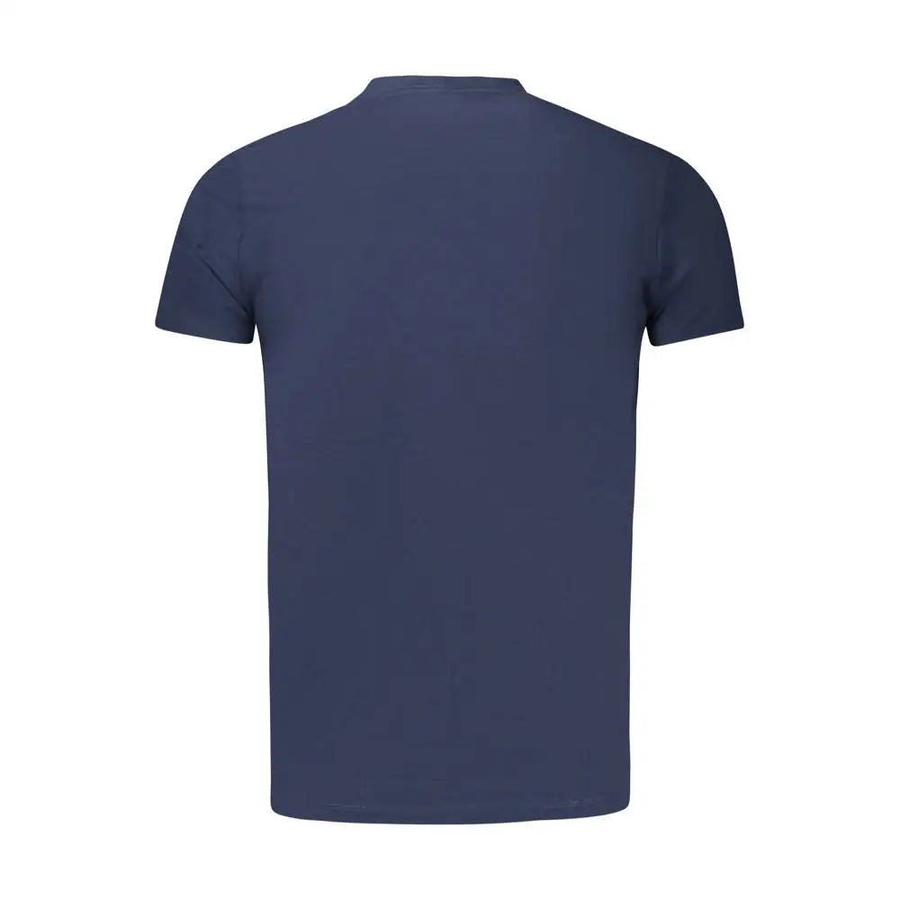 Pepe jeans blue cotton herret-shirt med crew neck