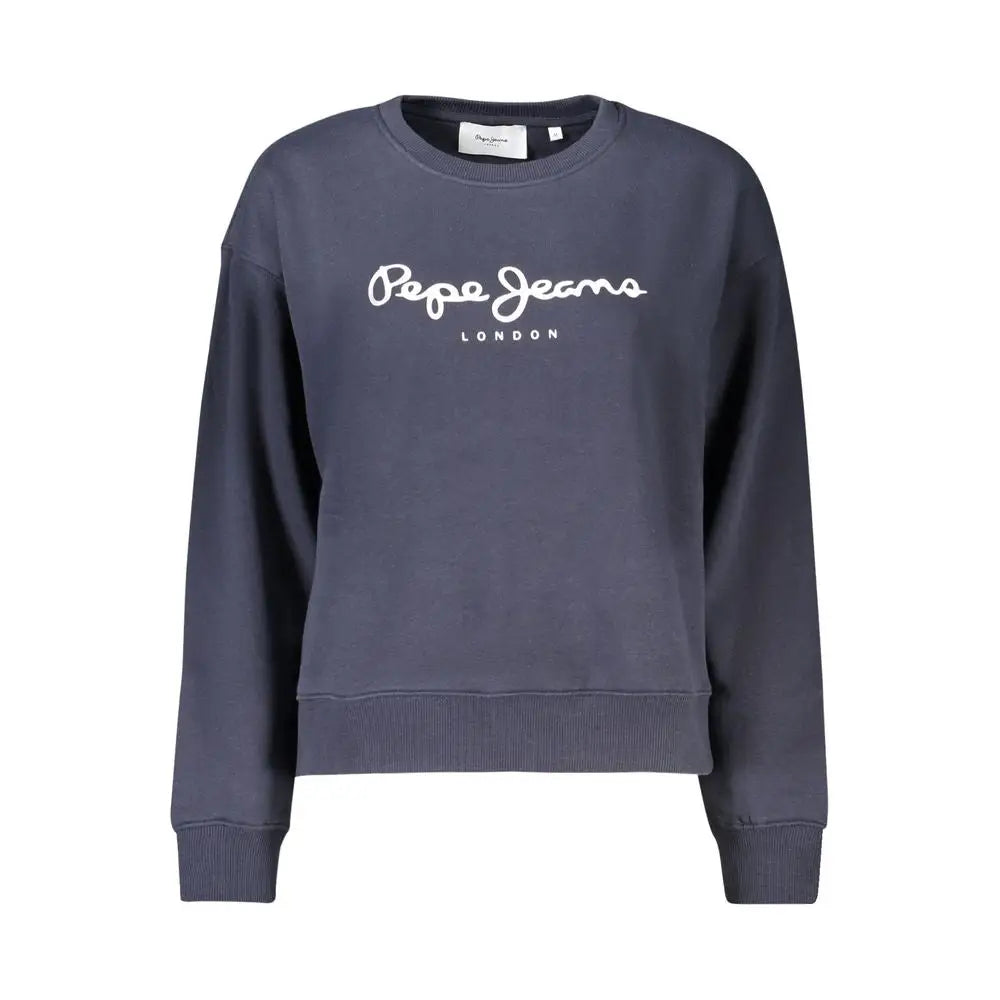 Mørkegrå Pepe Jeans London sweatshirt med hvidt logo og 100% originale brands
