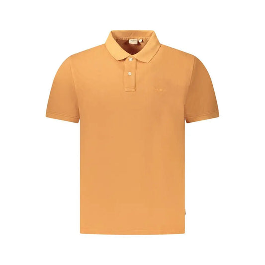 Pepe jeans orange mustard-gul polo shirt med kortærmet design