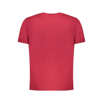 Pepe jeans rød bomuld t-shirt fra outlet mærkevarer