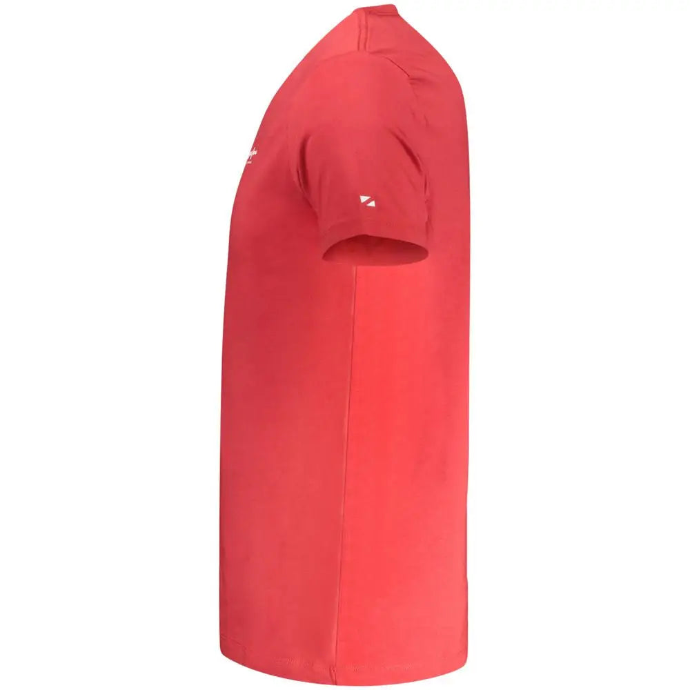 Rød Pepe Jeans bomuldst-shirt med hvidt logo, 100% originale brands