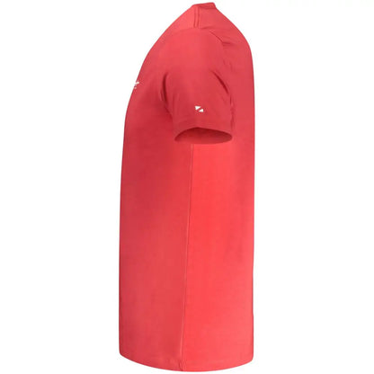 Rød Pepe Jeans bomuldst-shirt med hvidt logo, 100% originale brands