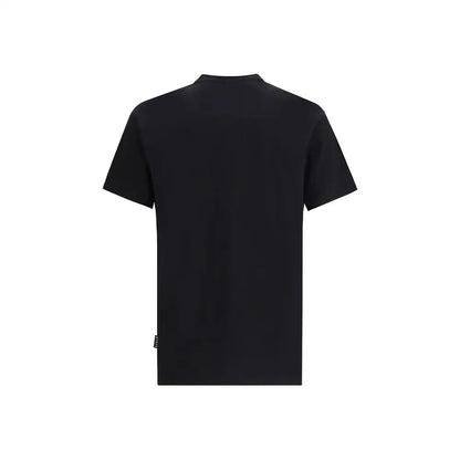 Philipp Plein black cotton t-shirt med kortærmet crew neck