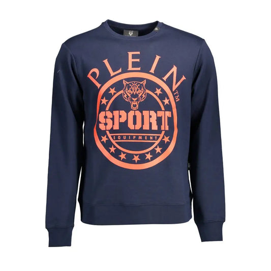 Plein Sport Blue Cotton Men Sweater - Sweaters