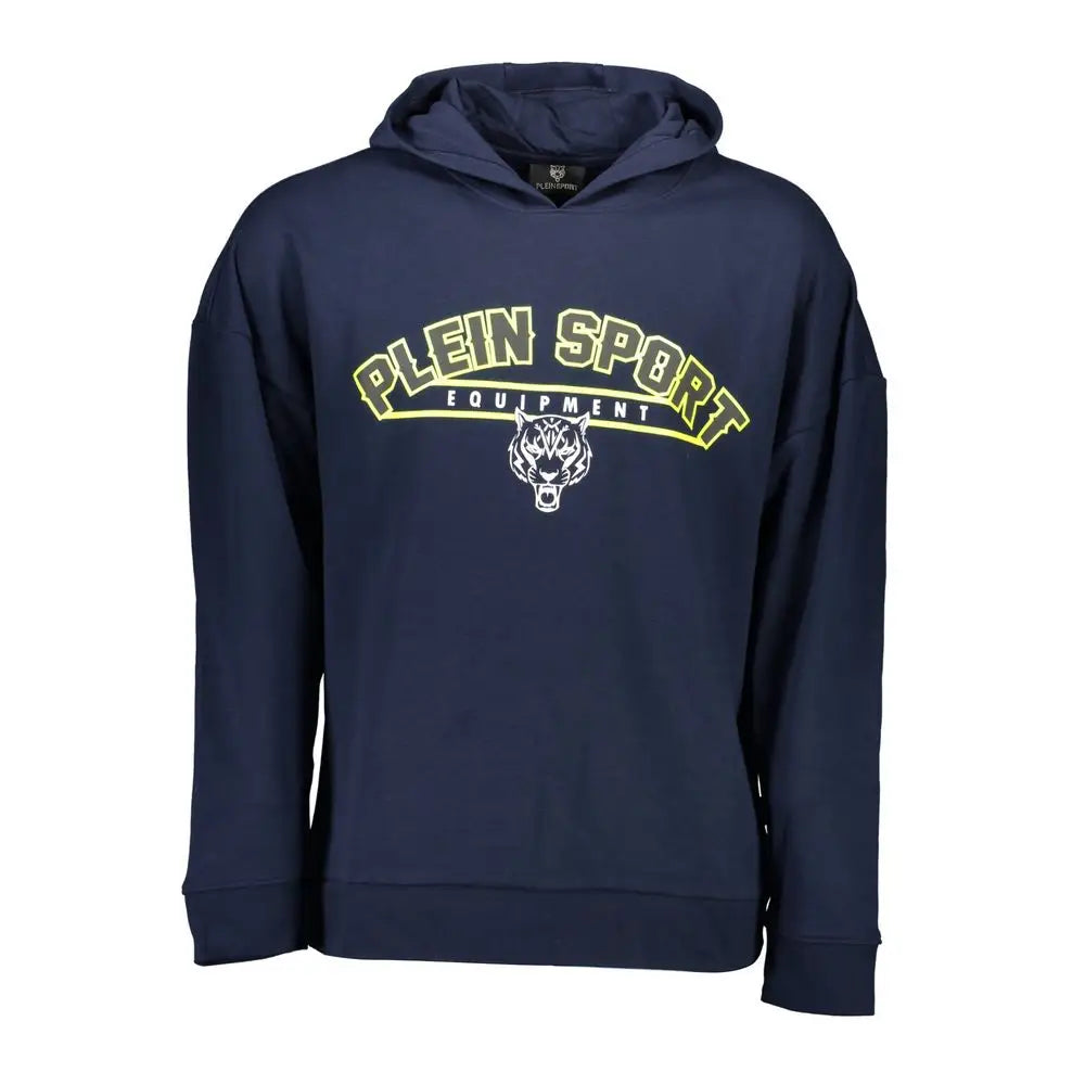 Plein Sport Blue Cotton Men’s Sweatshirt - Sweatshirts