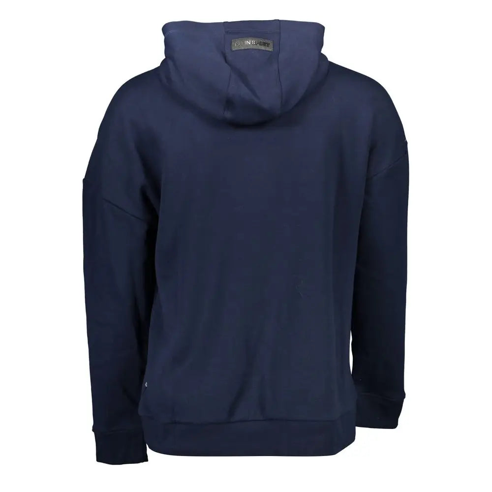 Plein Sport Blue Cotton Men’s Sweatshirt - Sweatshirts