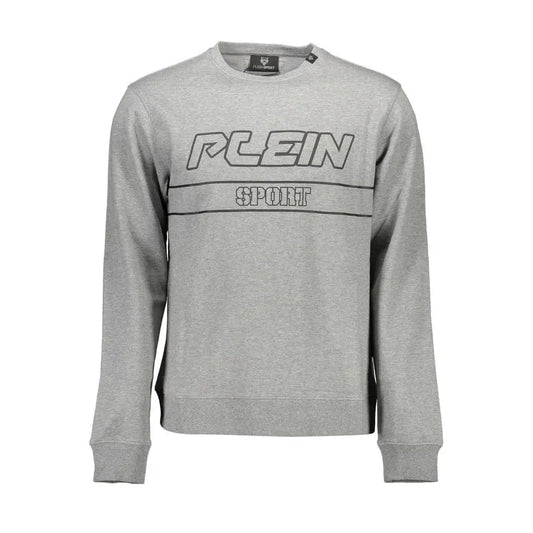 Plein Sport Gray Cotton Men Sweater - Sweaters