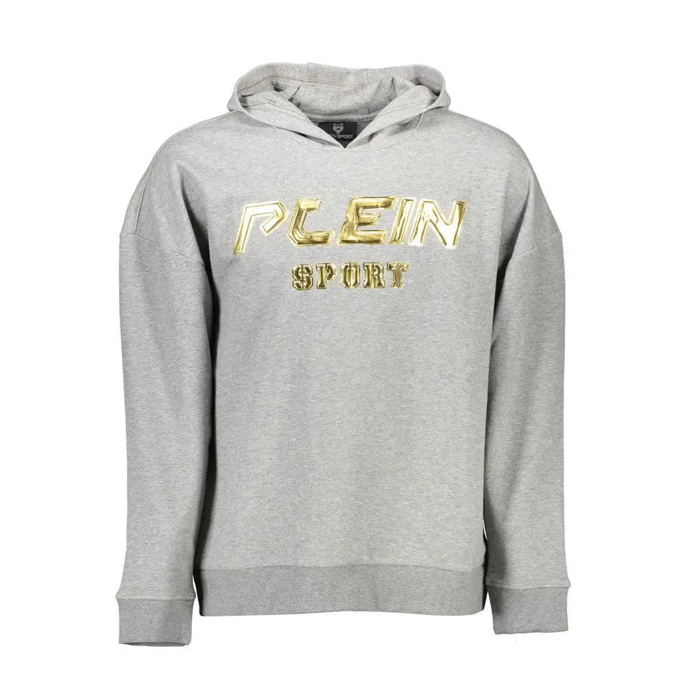 Plein Sport Grigio Cotton Men’s Sweatshirt - Sweatshirts