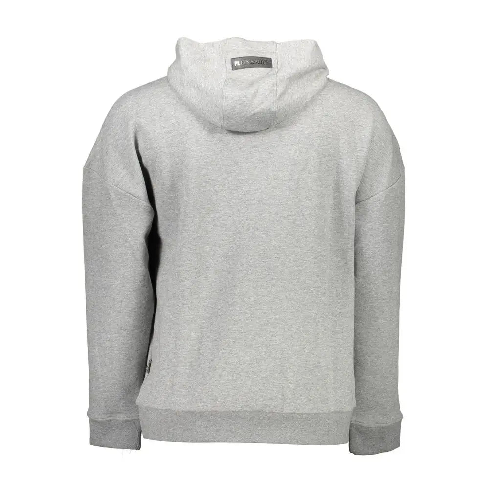 Plein Sport Grigio Cotton Men’s Sweatshirt - Sweatshirts