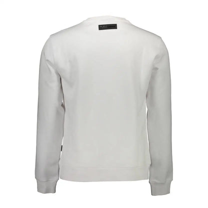 Plein Sport White Cotton Men Sweater - Sweaters