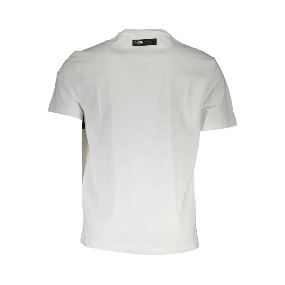 Plein Sport White Cotton Men T-Shirt - T-shirts