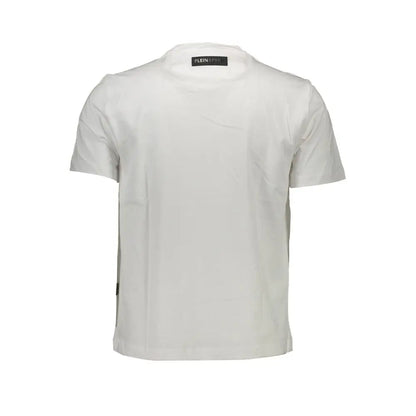 Plein Sport White Cotton Men T-Shirt - T-shirts