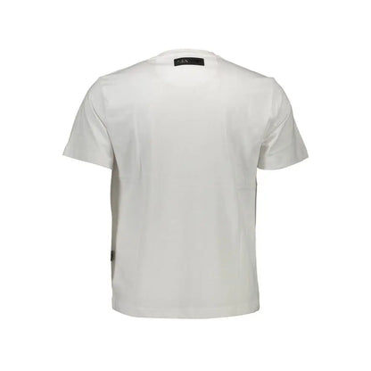 Plein Sport White Cotton Men T-Shirt - T-shirts