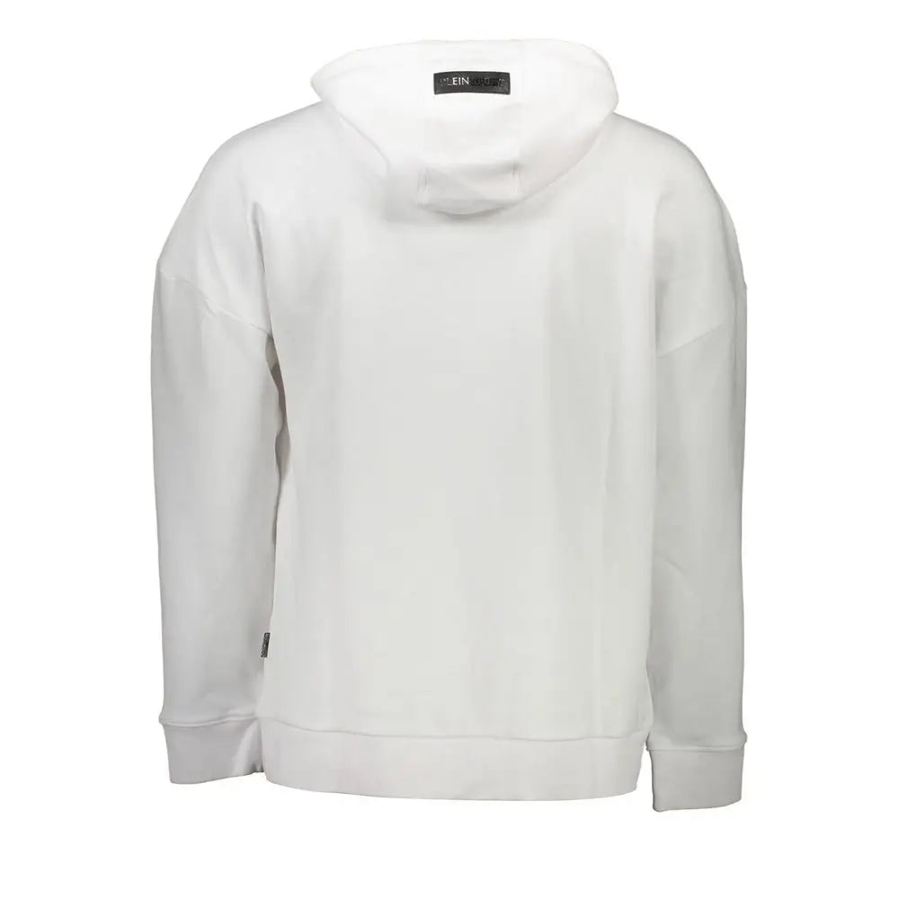 Plein Sport White Cotton Sweater - Sweaters