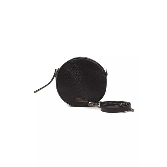 Pompei Donatella Black Leather Women Crossbody Bag
