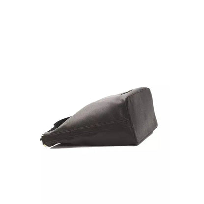 Pompei Donatella Black Leather Women Shoulder Bag