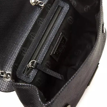 Pompei Donatella Blue Leather Women Crossbody