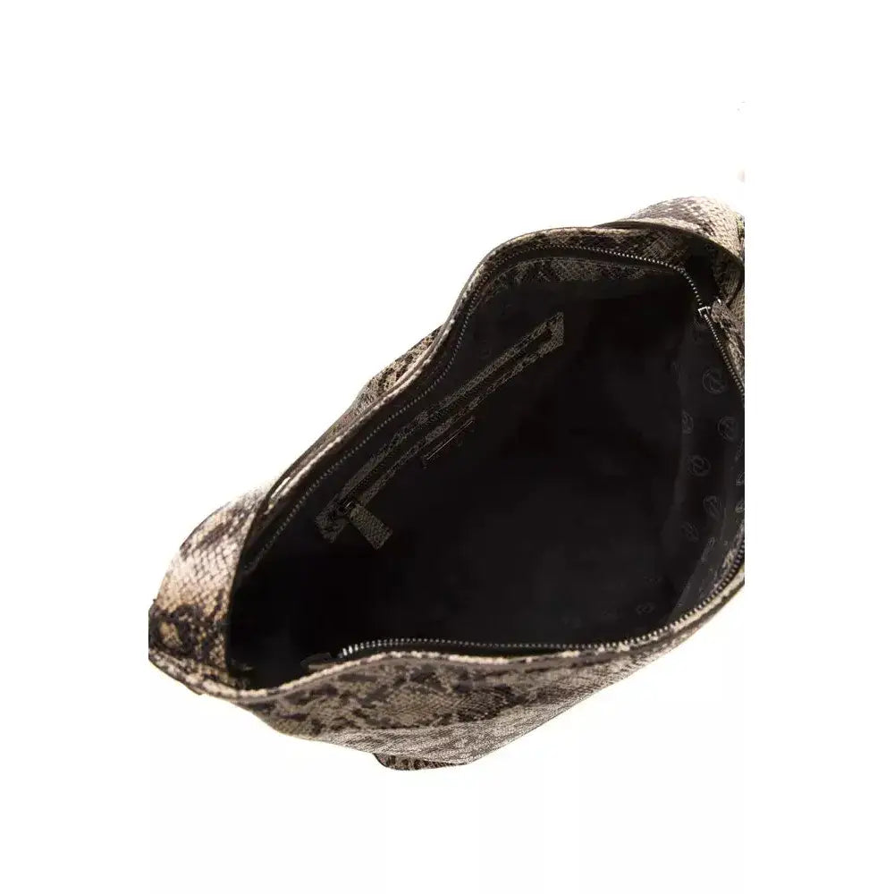 Pompei Donatella Brown Leather Women Shoulder Bag