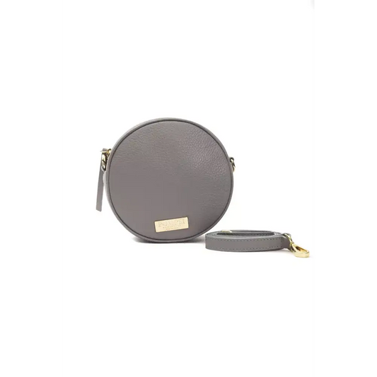 Pompei Donatella Gray Leather Women Crossbody - Crossbody tasker