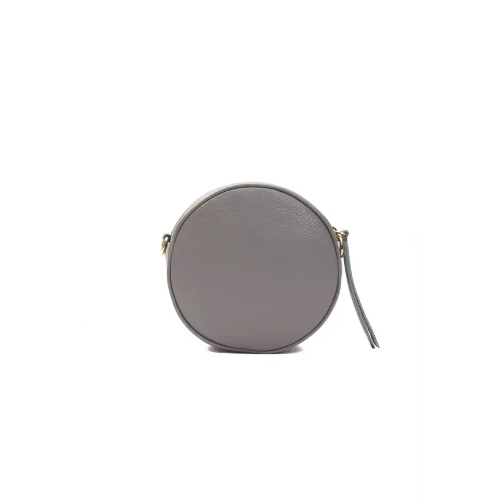 Pompei Donatella Gray Leather Women Crossbody - Crossbody tasker