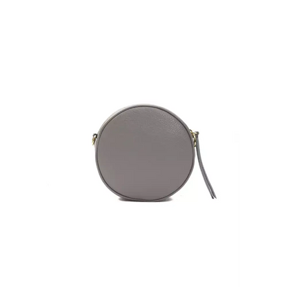 Pompei Donatella Gray Leather Women Crossbody - Crossbody tasker