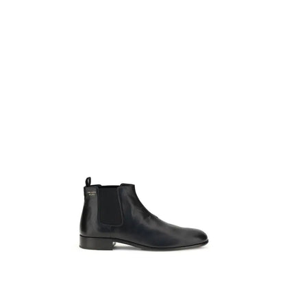 Sorte Prada chelsea ankle boots i 100% originale brands