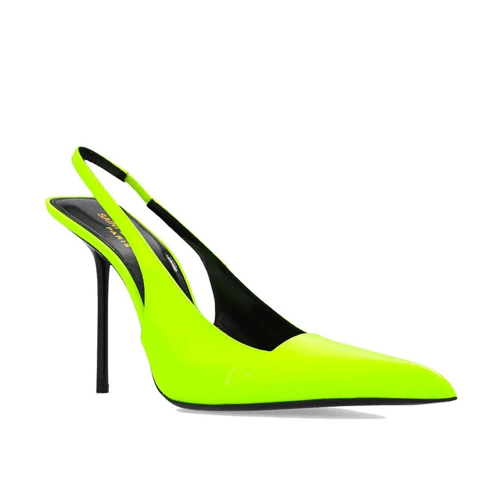 Saint Laurent Bicolor Calfskin Platform Pumps - Højhælede sko