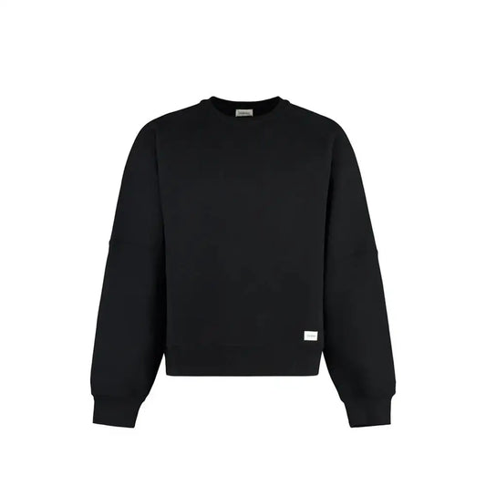 Saint Laurent sort bomuldssweater fra outlet mærkevarer, 100% originale brands