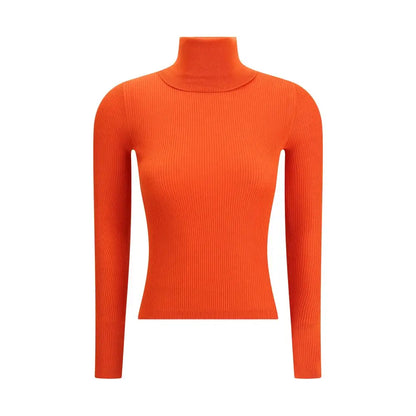 Saint Laurent orange uld turtleneck, 100% originale brands