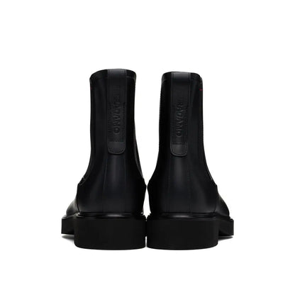 Salvatore Ferragamo Black Calfskin Chelsea Boots - Ankelstøvler