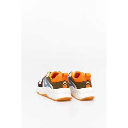 Scotch & Soda multicolor nylon chunky sneakers i levende orange og olivengrøn