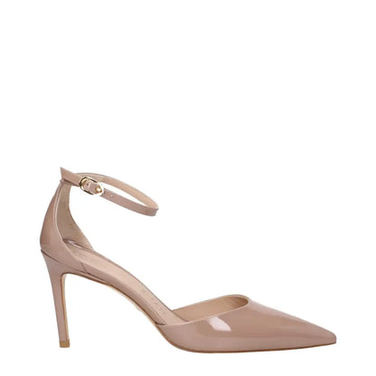Stuart Weitzman Pink Leather Stiletto Heels Sandals