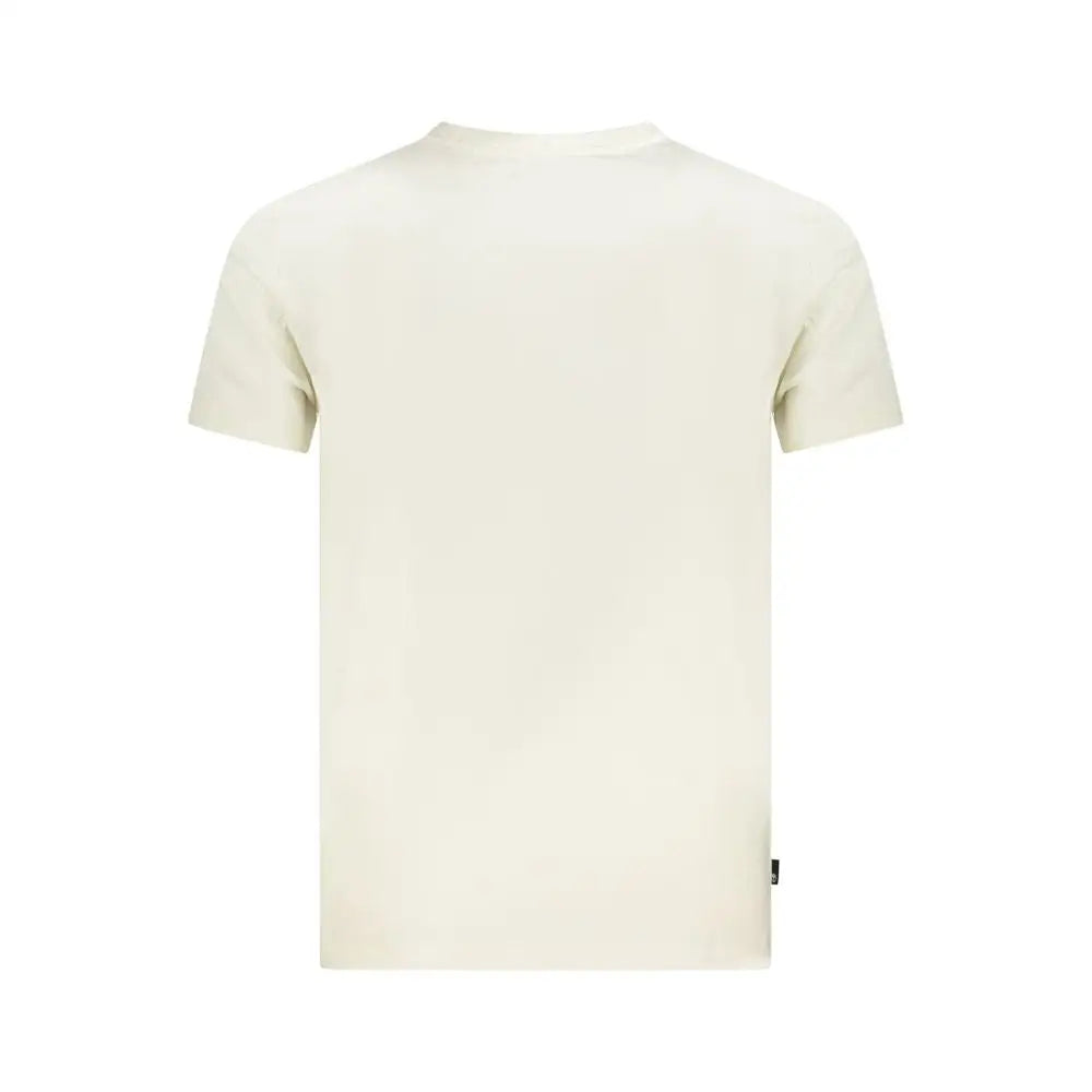 Timberland beige cotton t-shirt i cremfarvet bomuld med rund hals og korte ærmer