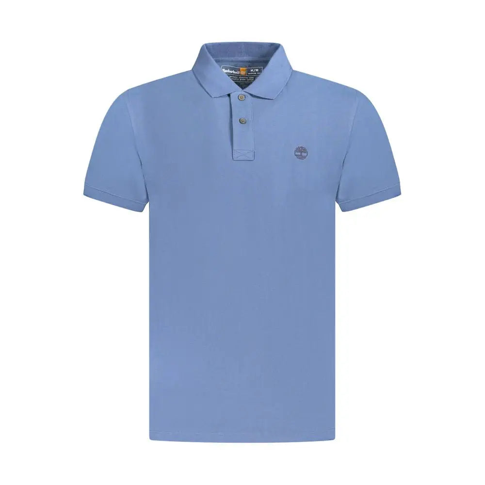 Timberland blå bomuld polo shirt i høj kvalitet med klassisk krave