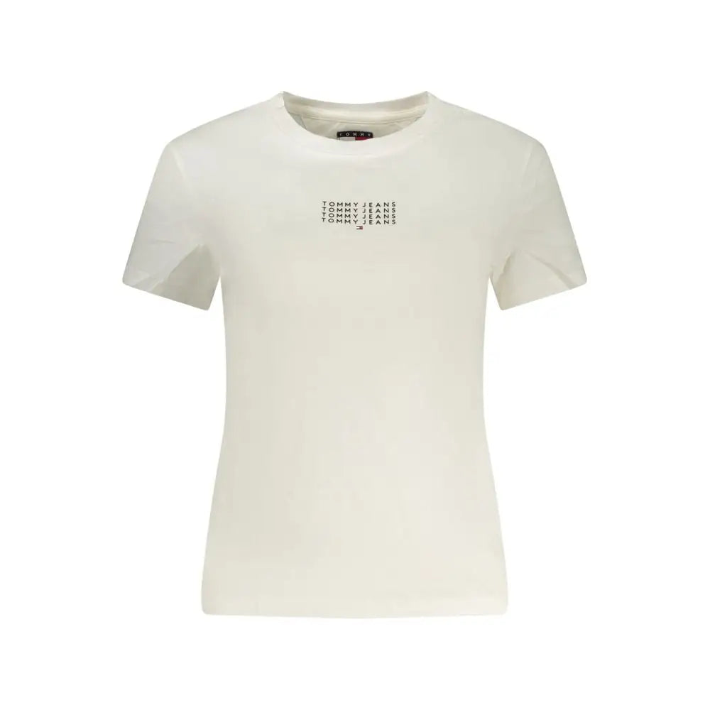 Tommy Hilfigers Bianco klassiske hvide t-shirt i bomuld
