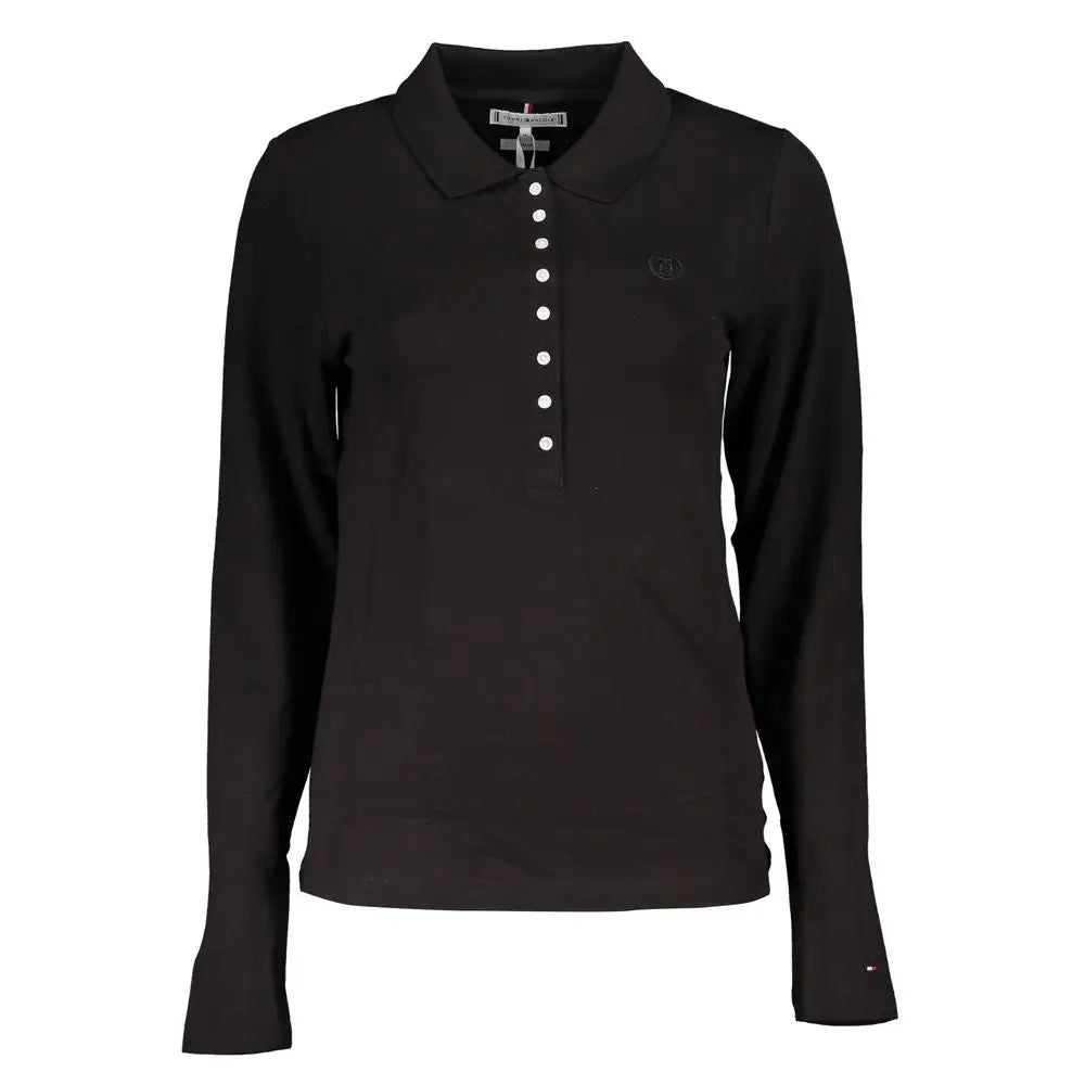 Tommy Hilfiger Black Cotton Polo Shirt - S - Polo Shirts