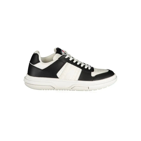Tommy Hilfiger Black Leather Women Sneakers - Sneakers