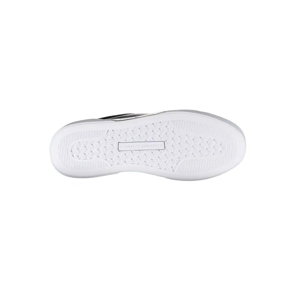 Tommy Hilfiger Black Leather Women Sneakers - Sneakers