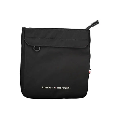 Tommy Hilfiger Black Polyester Men Shoulder Bag - Skuldertasker