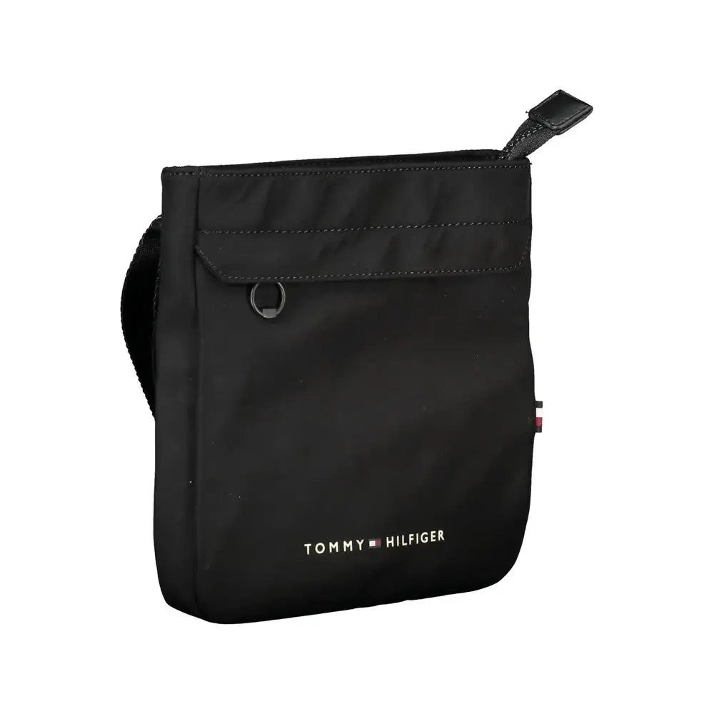 Tommy Hilfiger Black Polyester Men Shoulder Bag - Skuldertasker