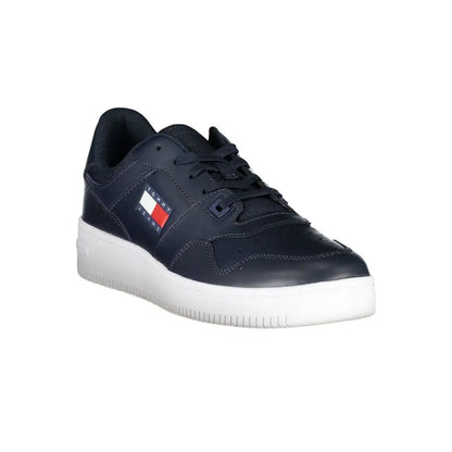 Tommy Hilfiger Blue Contrast Sneakers with Logo Detail - 40 - Sneakers
